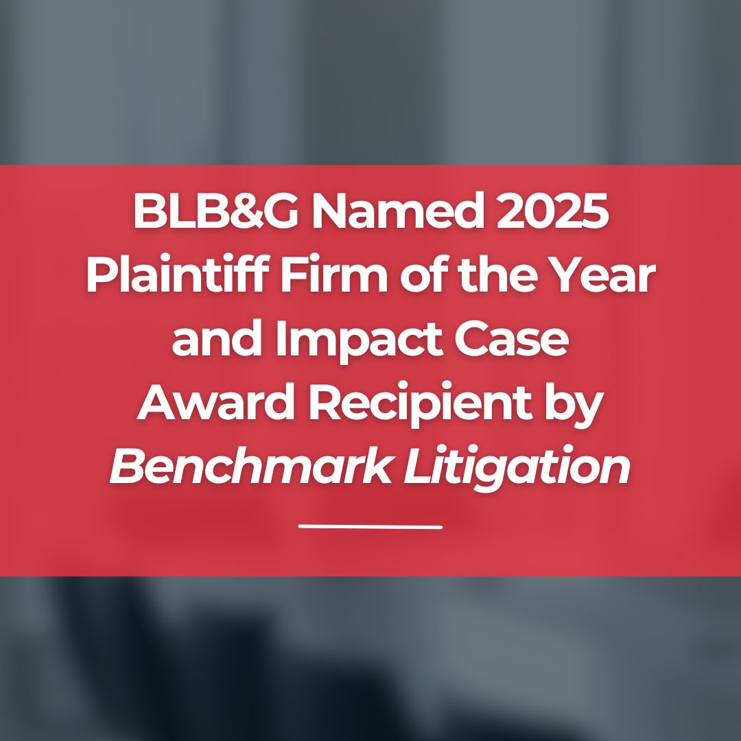 BLB&G Named 2025 Plaintiff Firm of the Year and Impact Case Award Recipient by <em>Benchmark Litigation</em>